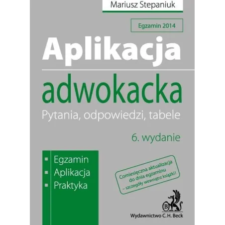 APLIKACJA ADWOKACKA PYTANIA ODPOWIEDZI TABELE - C.H.Beck