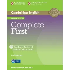 COMPLETE FIRST TEACHERS BOOK WITH TEACHERS RESOURCES Guy Brook-Hart+CD - Cambridge University Press