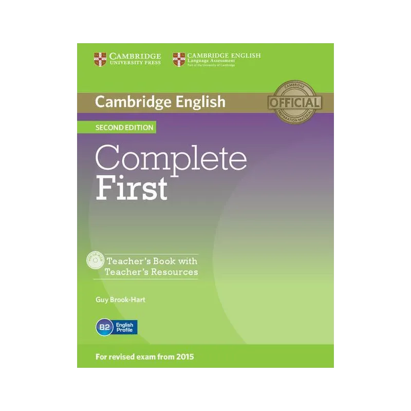 COMPLETE FIRST TEACHERS BOOK WITH TEACHERS RESOURCES Guy Brook-Hart+CD - Cambridge University Press