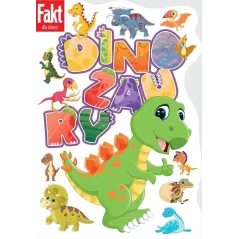 DINOZAURY. KOLOROWANKA Z NAKLEJKAMI