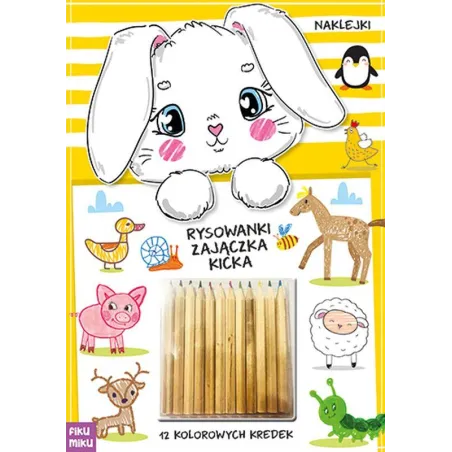 RYSOWANKI ZAJĄCZKA KICKA. KSIĄŻECZKA Z NAKLEJKAMI I KREDKAMI II GATUNEK