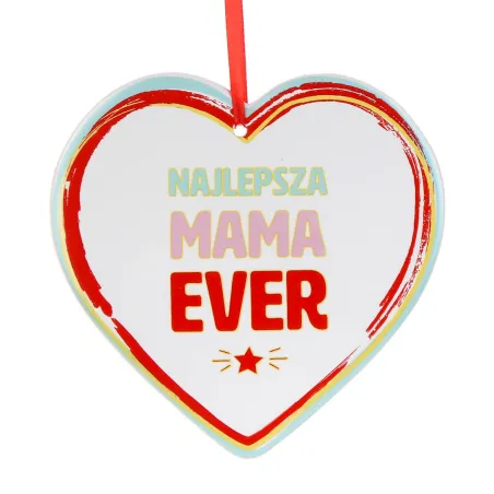 ZAWIESZKA CERAMICZNA SERCE DZIEŃ MAMY NAJLEPSZA MAMA EVER
