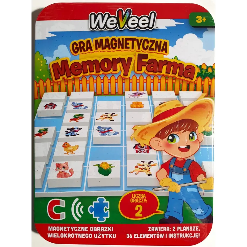 MEMORY FARMA GRA MAGNETYCZNA 3+