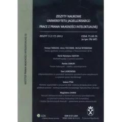 ZESZYTY NAUKOWE UNIERSYTETU JAGIELLOŃSKIEGO ZESZYT 3 - Wolters Kluwer