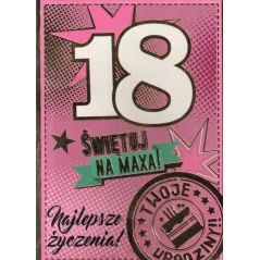 KARNET OKOLICZNOŚCIOWY 18 ŚWIĘTUJ NA MAXA!