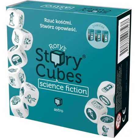 STORY CUBES: SCIENCE FICTION ASTRO GRA TOWARZYSKA 6+ - Rebel