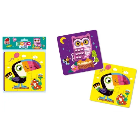 PUZZLE PIANKOWE 2 W 1 PTAKI 3+ - Roter-Kafer