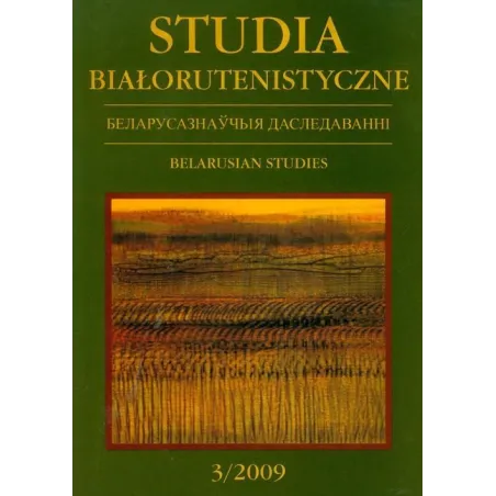 STUDIA BIAŁORUTENISTYCZNE 3/2009 Ryszard Radzik, Michał Sajewicz - UMCS