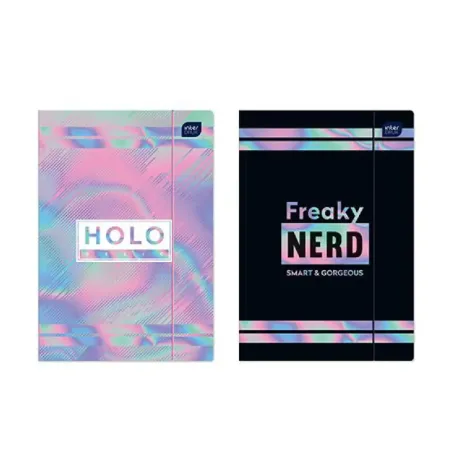TECZKA Z GUMKĄ A4 HOLOGRAM