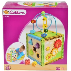 DREWNIANA KOSTKA EDUKACYJNA SORTER EICHHORN 1+