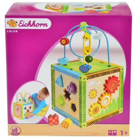 DREWNIANA KOSTKA EDUKACYJNA SORTER EICHHORN 1+