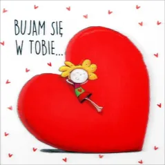 KARNET WALENTYNKOWY KOCHAM CIĘ!