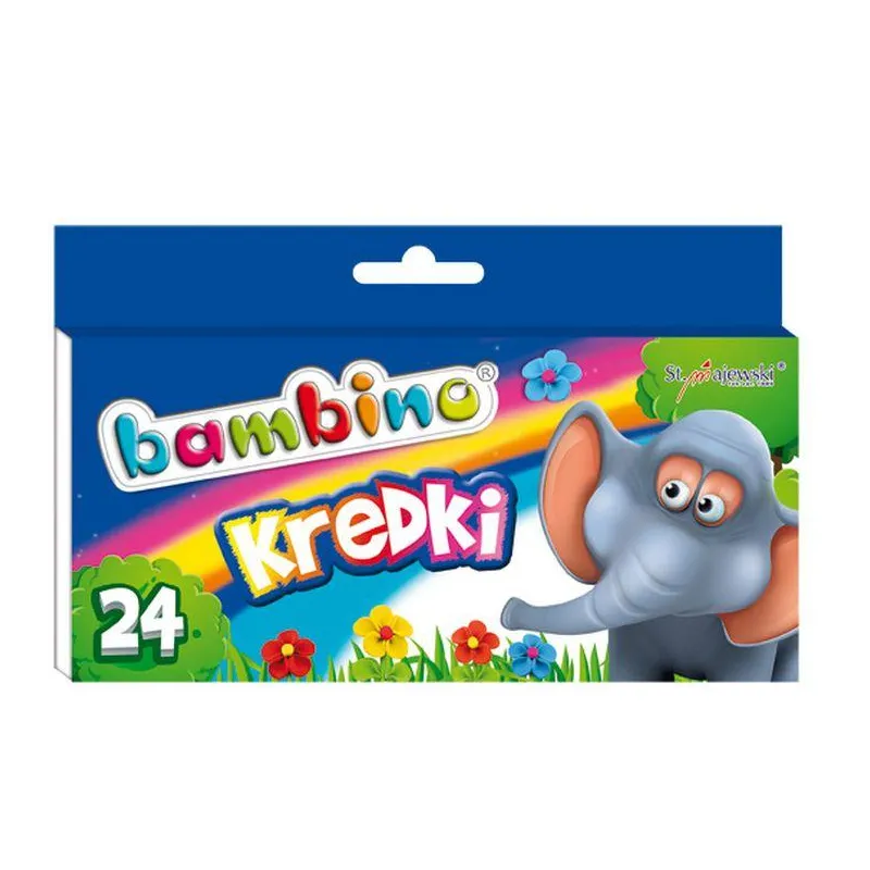 KREDKI OŁÓWKOWE BAMBINO 24 KOLORY