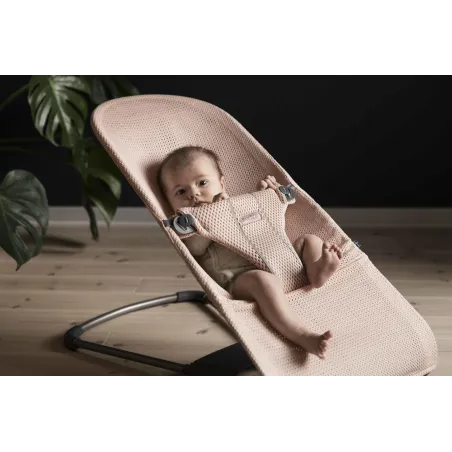 Leżaczek Bujaczek Babybjorn Bliss Mesh Szary 0-13 Kg 0+