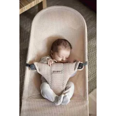 LEŻACZEK BUJACZEK BABYBJORN BLISS MESH SZARY 0-13 KG 0+