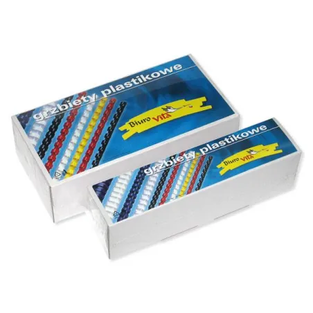 GRZBIETY DO BINDOWANIA PLASTIKOWE CZARNE 6MM
