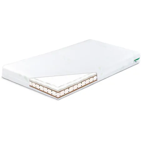 Sensillo Materac Dziecięcy 120X60 Luxe Kokos Pianka Lateks Z Pokrowcem Aloe Vera