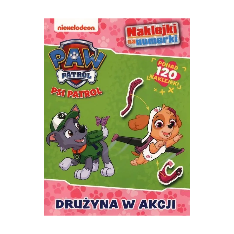 PSI PATROL. DRUŻYNA W AKCJI. NAKLEJKI NA NUMERKI