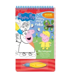 ŚWINKA PEPPA. CZTERY PORY ROKU. WODNE KOLOROWANIE