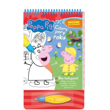 ŚWINKA PEPPA. CZTERY PORY ROKU. WODNE KOLOROWANIE