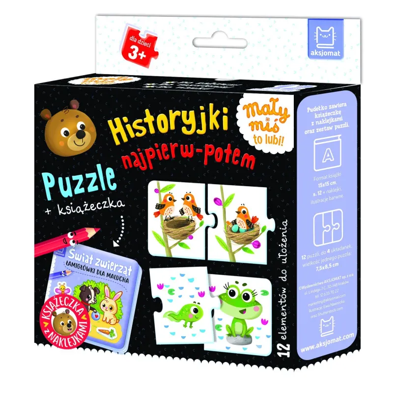 Historyjki najpierwpotem. Puzzle  książeczka Anna Podgórska