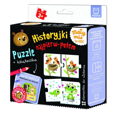 Historyjki najpierwpotem. Puzzle  książeczka Anna Podgórska
