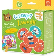 Zawody. Co pasuje Puzzle  książeczka Anna Podgórska