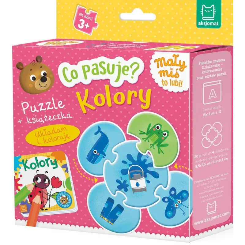 Kolory. Co pasuje Puzzle  książeczka Anna Podgórska