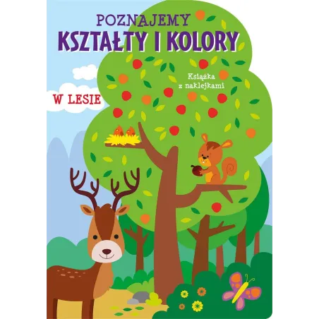 POZNAJEMY KSZTAŁTY I KOLORY W LESIE KSIĄŻKA Z NAKLEJKAMI 3+ - Olesiejuk