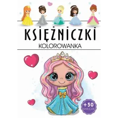 KSIĘŻNICZKI. KOLOROWANKA  Z NAKLEJKAMI