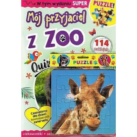 MÓJ PRZYJACIEL Z ZOO + PUZZLE - o-press