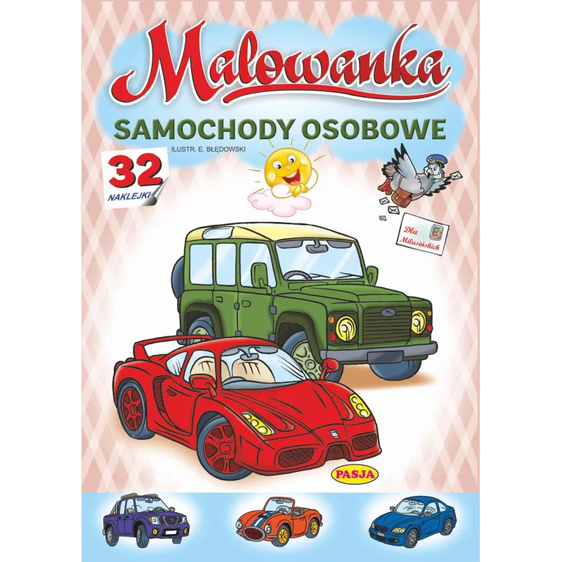 SAMOCHODY OSOBOWE. MALOWANKA Z NAKLEJKAMI