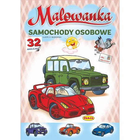 SAMOCHODY OSOBOWE. MALOWANKA Z NAKLEJKAMI