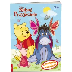 DISNEY KUBUŚ I PRZYJACIELE KOLOROWANKA Z NAKLEJKAMI 3+ - Ameet