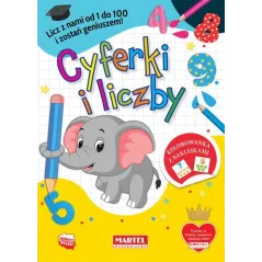 KOLOROWANKA CYFERKI I LICZBY Z NAKLEJKAMI Katarzyna Ratajszczak - Martel