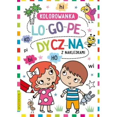 KOLOROWANKA LOGOPEDYCZNA Z NAKLEJKAMI 3 - Books and Fun