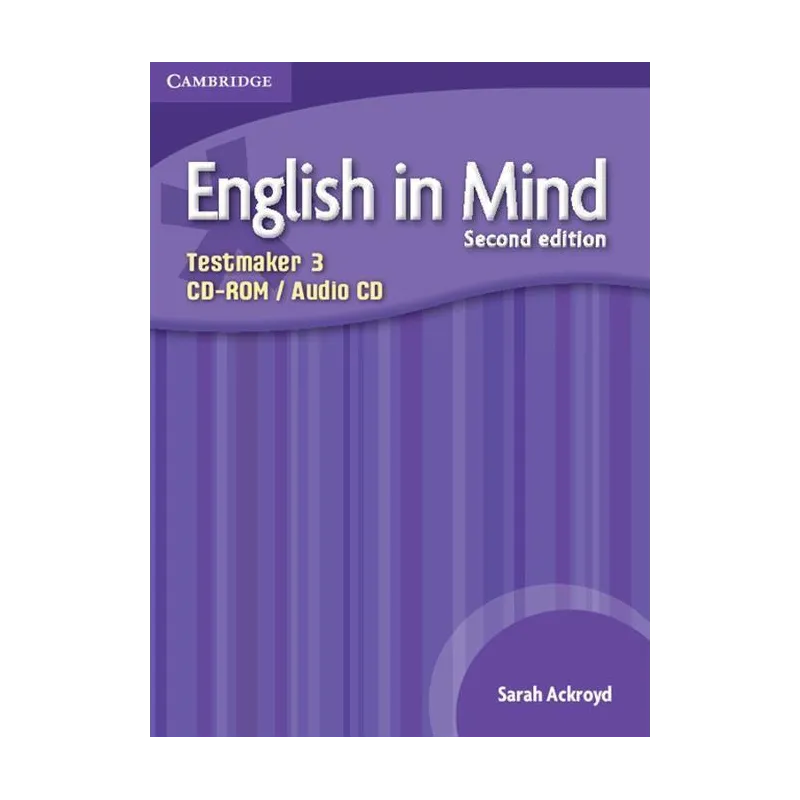 ENGLISH IN MIND 3 TESTMAKER - CD Sarah Ackroyd - Cambridge University Press