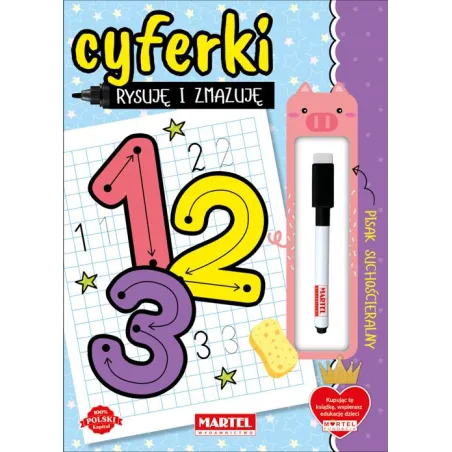 Cyferki Z Flamastrem. Rysuję I Zmazuję
