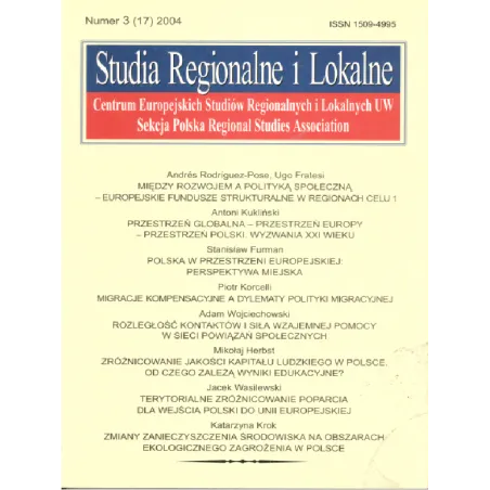 Studia Regionalne I Lokalne (17) 2004 Studia Regionalne I Lokalne (17) 2004