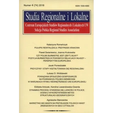 STUDIA REGIONALNE I LOKALNE (74) 2018 - Scholar