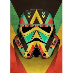 METALOWY PLAKAT MASKED TROOPER STAR WARS