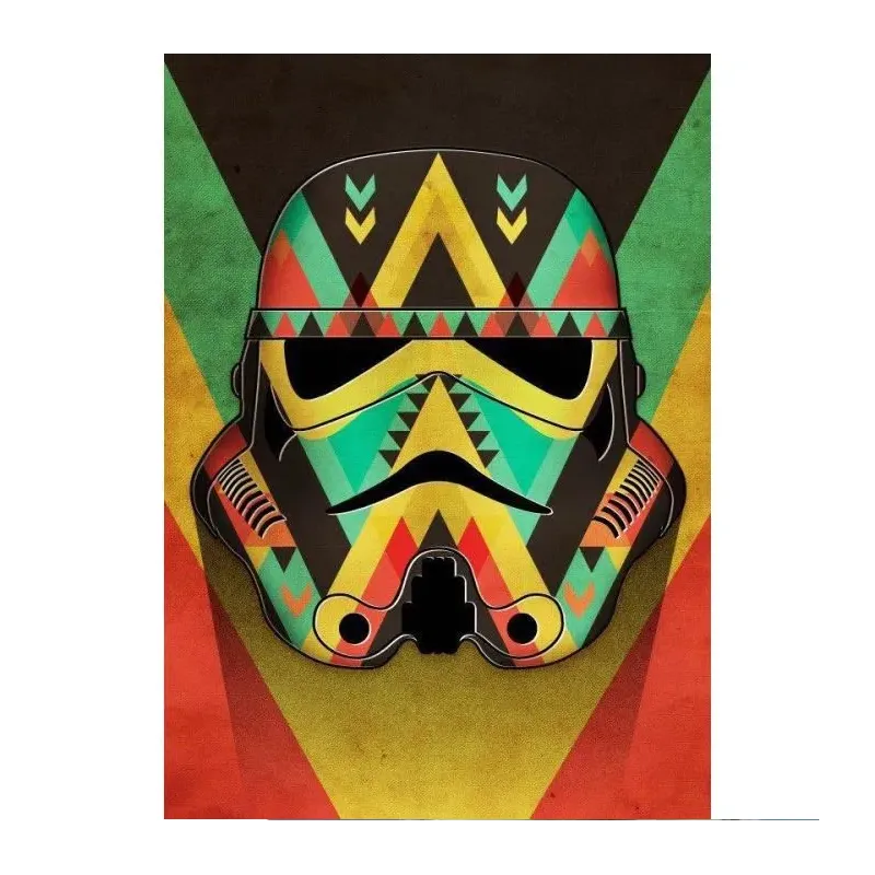 METALOWY PLAKAT MASKED TROOPER STAR WARS