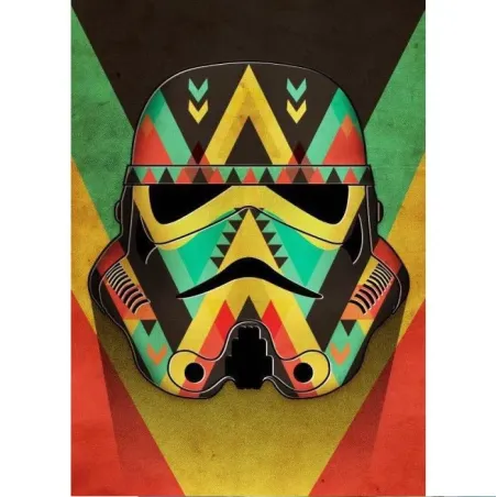 METALOWY PLAKAT MASKED TROOPER STAR WARS