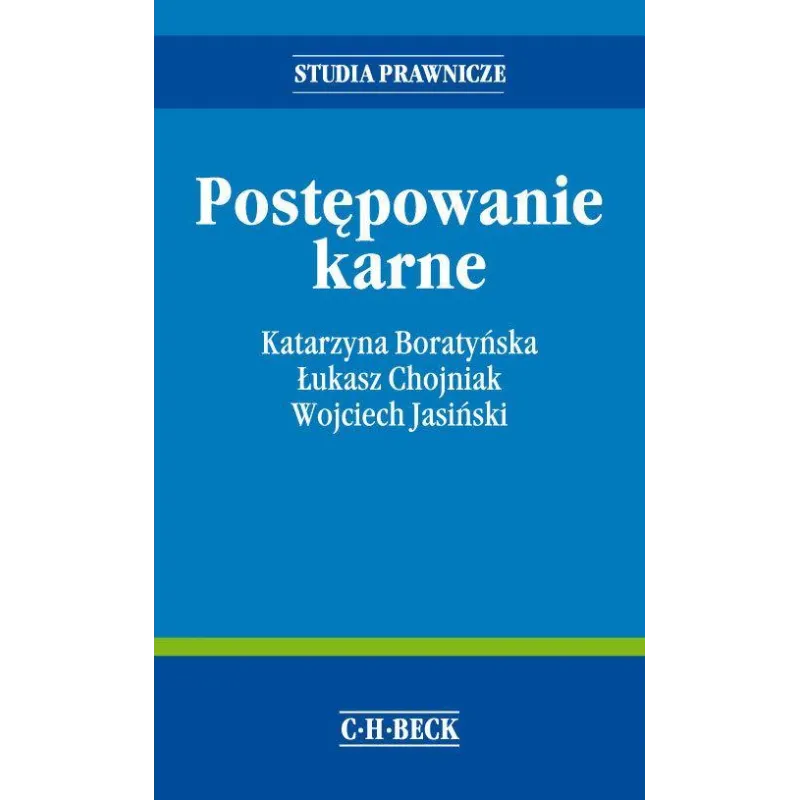 POSTĘPOWANIA KARNE Łukasz Chojniak - C.H. Beck