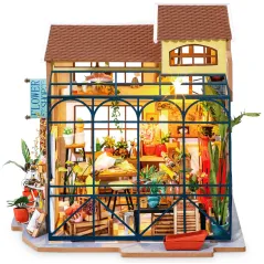 Kwiaciarnia Emily Składany Drewniany Model Puzzle 3D Robotime 14+