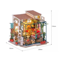 KWIACIARNIA EMILY SKŁADANY DREWNIANY MODEL PUZZLE 3D ROBOTIME 14+