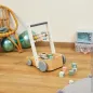 Janod Drewniany Chodzik Pchacz Z Liczydłem I Klockami 12M+ Janod Drewniany Chodzik Pchacz Z Liczydłem I Klockami 12M+