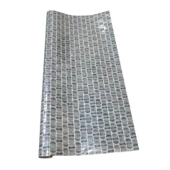 PAPIER DO PAKOWANIA PREZENTÓW METALICZNY KOŁA 150 X 70 CM - Panon