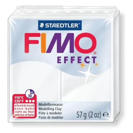 MODELINA FIMO DO WYPIEKU 110°C TRANSPARENTNA BIAŁA 014 57G