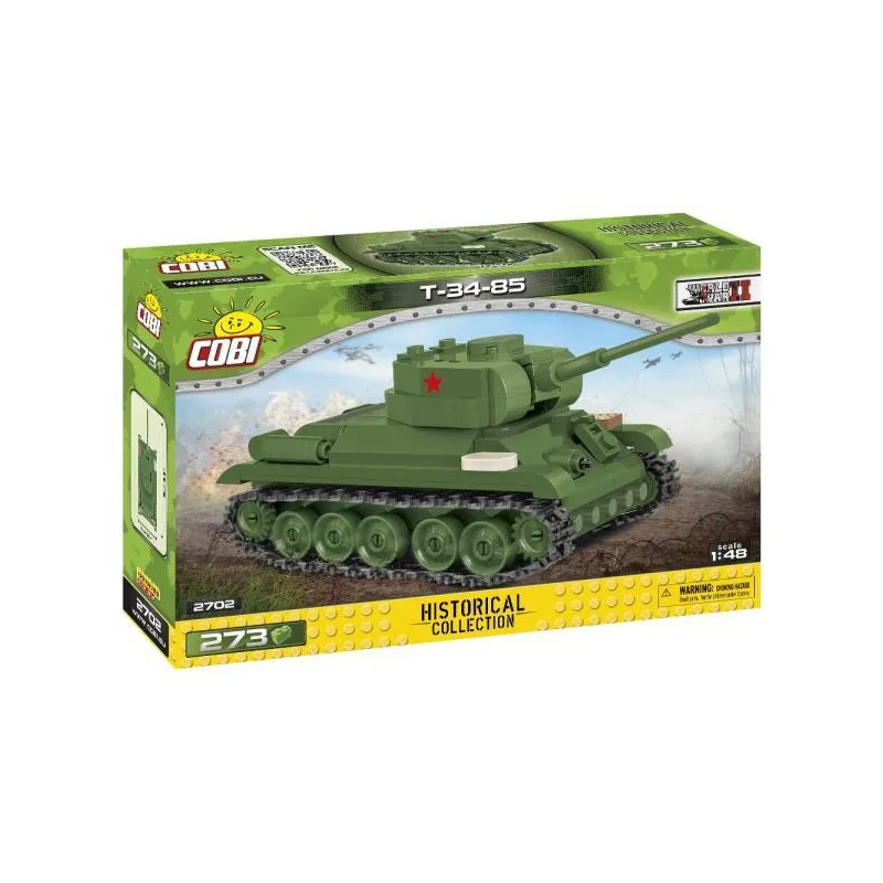 CZOŁG T-34-85 KLOCKI COBI 2702, 6+